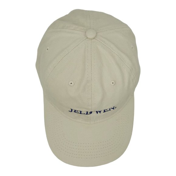 Jeld Wen Khaki Beige Cotton Tuck Strap Cap Trucker Baseball Hat Windows Doors - Picture 6 of 12